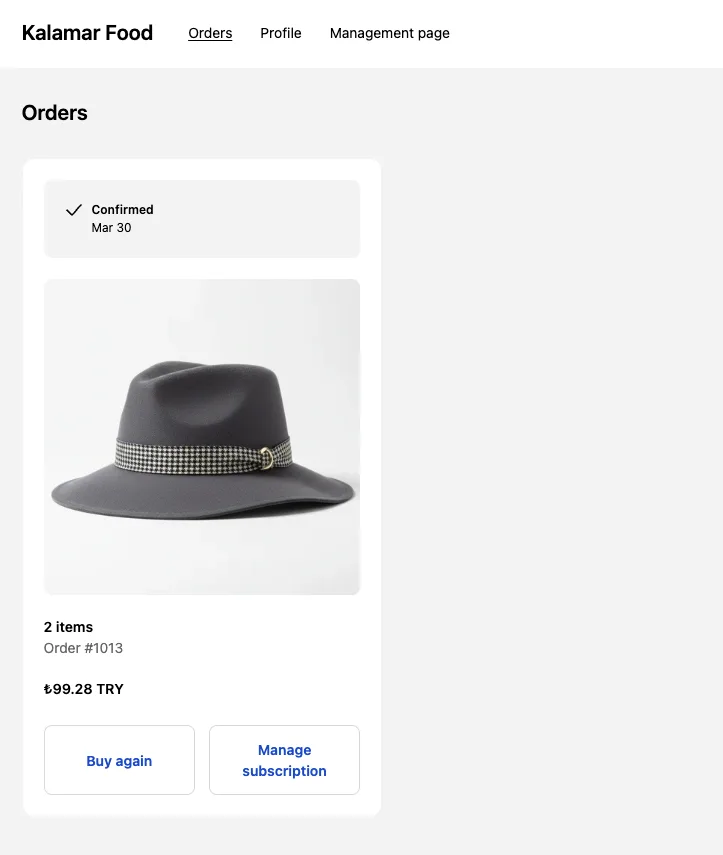Subscription management successfully set up